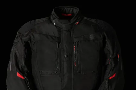 Furygan Explorer 4 Mevsim Motosiklet Montu Siyah Kırmızı resmi